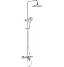 Душевая стойка VitrA AquaHeat A47208EXP хром, штанга 142.55 см, шланг пластиковый 150 см