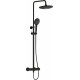 Душевая стойка VitrA AquaHeat A4720536 матовая черная цвет черный, штанга 122.8 см