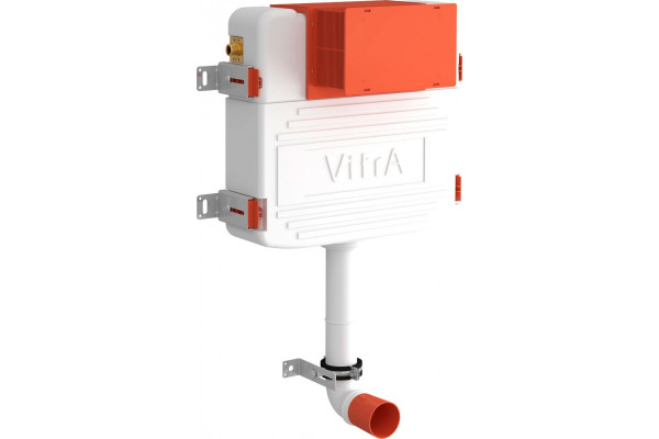Смывной бачок скрытого монтажа VitrA 800-2020 с кнопкой смыва, хром, 51.5x21x71 см