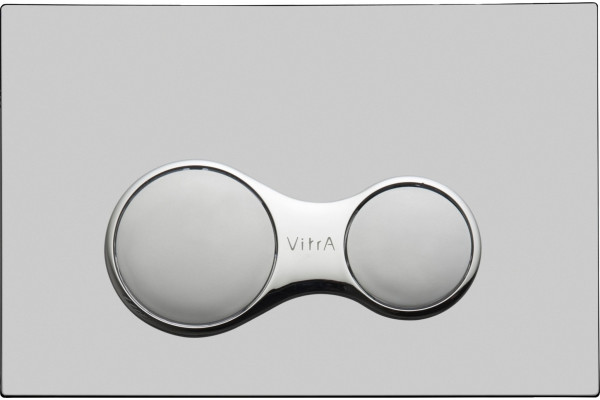 Смывной бачок скрытого монтажа VitrA 800-2020 с кнопкой смыва, хром, 51.5x21x71 см