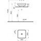 Раковина VitrA Water jewels 4441B097-1747 квадратная