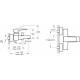 Смеситель VitrA Root Square A42737EXP для ванны с душем, хром, однорычажный