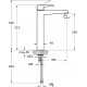 Смеситель для раковины VitrA Root Square A4273326EXP медный однорычажный, медь