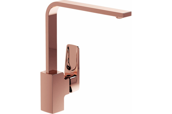Смеситель VitrA Root Square A4275326EXP для кухонной мойки, медный, однорычажный, медь