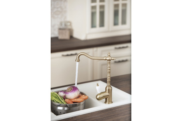 Смеситель для кухни VitrA Idealine A4215433EXP бронза однорычажный, высота излива 26.5 см