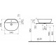Раковина VitrA Geo 7428B003-0001 овальная, цвет белый