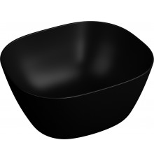 Раковина VitrA Plural 7811B483-0016 высокая, матовая чёрная, квадратная, цвет черный