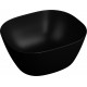 Раковина VitrA Plural 7811B483-0016 высокая, матовая чёрная, квадратная, цвет черный
