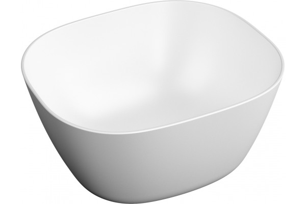 Раковина VitrA Plural 7811B401-0016 высокая, матовая белая, квадратная, цвет белый