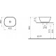 Раковина VitrA Plural 7811B401-0016 высокая, матовая белая, квадратная, цвет белый