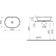 Раковина VitrA Geo 7427B003-0012 овальная, цвет белый