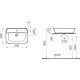 Раковина VitrA Geo 7426B003-0001 прямоугольная, цвет белый