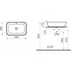 Раковина VitrA Geo 7425B003-0012 прямоугольная, цвет белый
