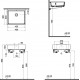 Раковина VitrA Archiplan 7403B003-0012 45 см прямоугольная, цвет белый