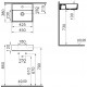 Раковина VitrA Archiplan 7400B003-0001 45 см прямоугольная, цвет белый