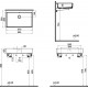 Раковина VitrA Archiplan 7404B003-0012 60 см прямоугольная, цвет белый