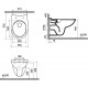 Унитаз подвесной VitrA S10 7855B003-0075 белый, 35.5x53.5 см