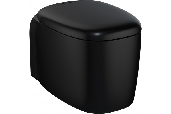 Унитаз подвесной VitrA Plural 7830B483-0075 матовый черный 36x54.5 см