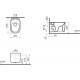 Унитаз подвесной VitrA Plural 7830B483-0075 матовый черный 36x54.5 см