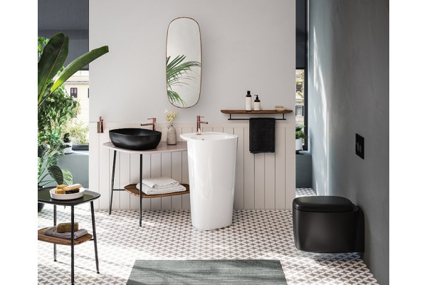 Унитаз подвесной VitrA Plural 7830B483-0075 матовый черный 36x54.5 см