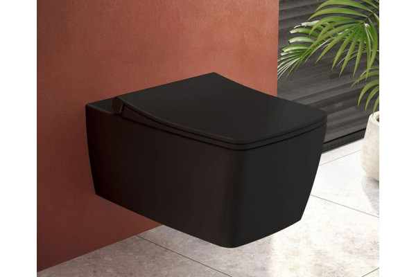 Унитаз подвесной VitrA Metropole 7672B083-0101 матовый черный 36x56 см