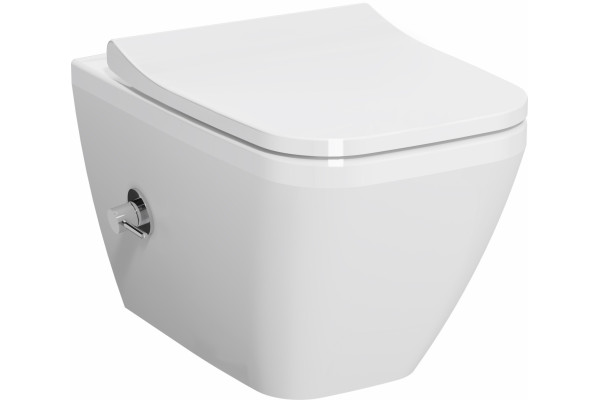 Унитаз подвесной VitrA Integra Square 7082B003-7209 с функцией биде, белый, 36.5x54.5 см