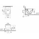 Унитаз подвесной VitrA Integra Square 7082B003-7209 с функцией биде, белый, 36.5x54.5 см