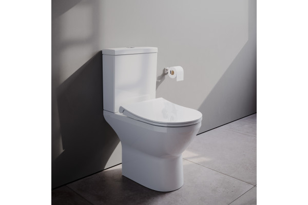 Унитаз-компакт VitrA Integra Round Open-Back 9833B003-7206 с микролифтом, белый, 39x62 см