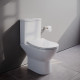Унитаз-компакт VitrA Integra Round Open-Back 9833B003-7206 с микролифтом, белый, 39x62 см