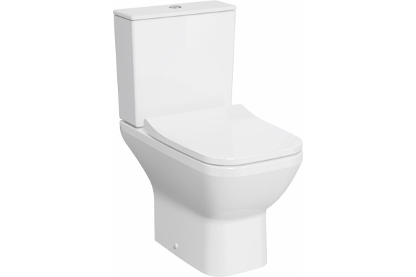 Унитаз-компакт VitrA Integra Square Open-Back 9833B003-7205 с микролифтом, белый, 40x62 см