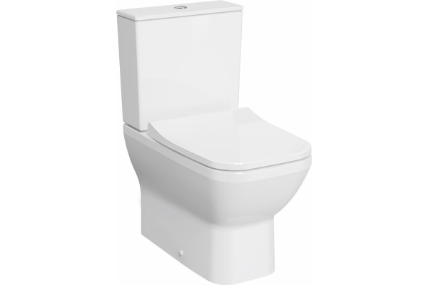 Унитаз-компакт VitrA Integra Square 9833B003-7204 с микролифтом, белый, 40x62 см