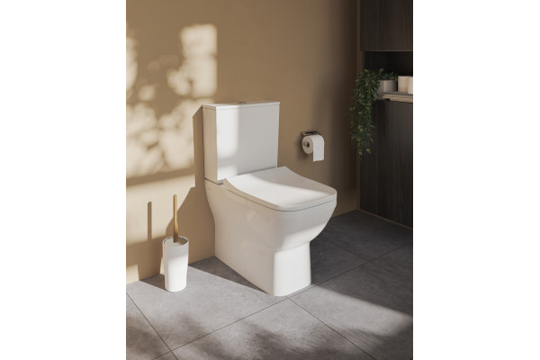 Унитаз-компакт VitrA Integra Square 9833B003-7204 с микролифтом, белый, 40x62 см