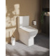 Унитаз-компакт VitrA Integra Square 9833B003-7204 с микролифтом, белый, 40x62 см