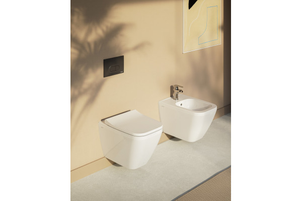 Биде подвесное VitrA Integra Square 7083B003-0288 цвет белый, прямоугольное, 36.5x54 см