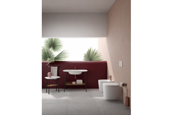 Биде подвесное VitrA Plural 7831B401-0288 матовое белое цвет белый, овальное, 36x54.5 см