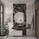 Комплект Раковина VitrA Water jewels 4334B097 круглая + Смеситель VitrA Origin для раковины