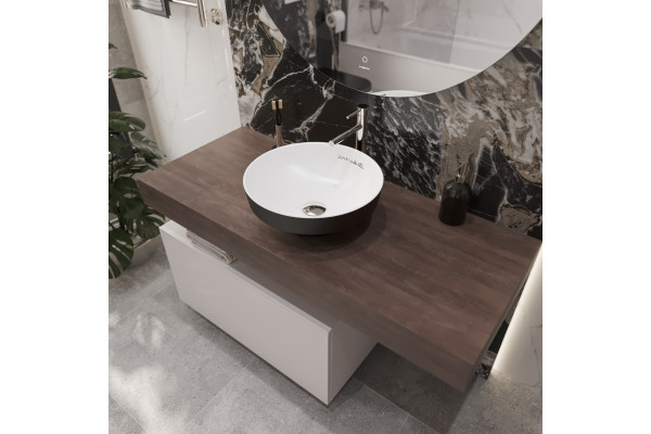 Комплект Раковина VitrA Water jewels 4334B097 круглая + Смеситель VitrA Origin для раковины