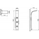 Душевая панель VitrA System-06 A45808 хром, штанга 160 см, шланг 120 см