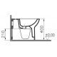 Биде напольное VitrA S20 5509B003 цвет белый, овальное, 36x54 см