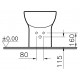 Биде напольное VitrA S20 5509B003 цвет белый, овальное, 36x54 см