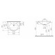 Мебельная раковина VitrA Arkitekt 66 4047B003-0001 цвет белый, на тумбу