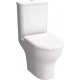 Унитаз-компакт VitrA Zentrum Open-back 9824B003-7207 безободковый белый, овальный, 38x61 см
