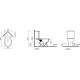 Унитаз-компакт VitrA Arkitekt 9754B003-7201 белый, овальный, 37.5x76 см