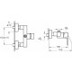 Смеситель VitrA Flo S A41938EXP для душа однорычажный, хром