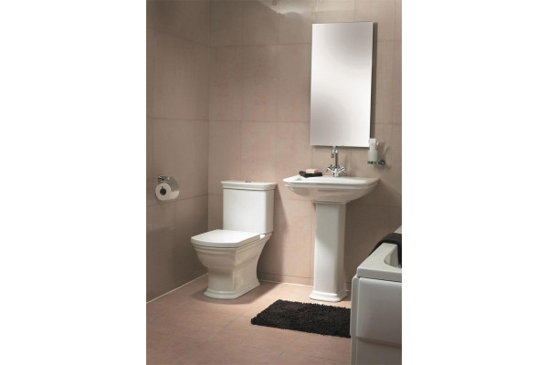 Унитаз-компакт VitrA Serenada  белый, прямоугольный, антивсплеск, 41x70 см