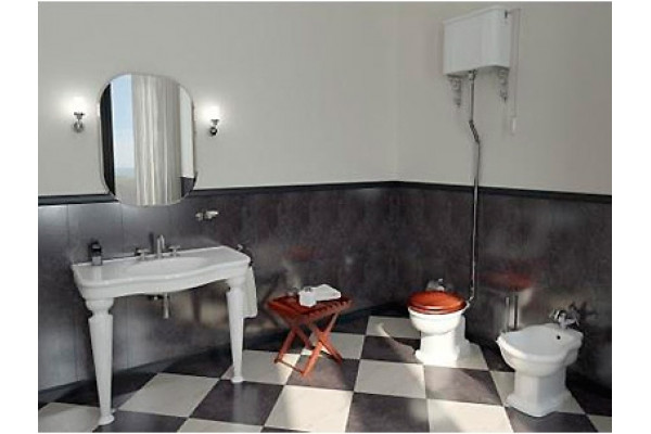 Чаша для унитаза с высоким бачком VitrA Efes , белый, овальный, 35.5x67 см