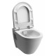 Унитаз подвесной VitrA S50  белый, овальный, антивсплеск, 36x52 см