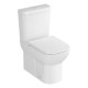Унитаз-компакт VitrA S20  белый, овальный, антивсплеск, 40x61.5 см