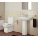 Унитаз-компакт VitrA S20  белый, овальный, антивсплеск, 40x61.5 см