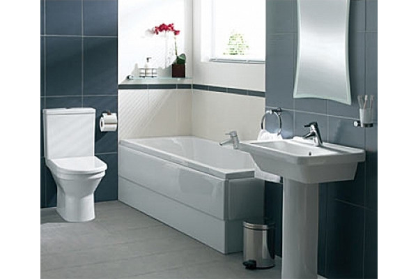 Унитаз напольный VitrA S50  белый, овальный, антивсплеск, 35.5x60 см